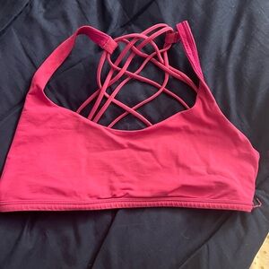 lululemon athletica Raspberry Strappy Sports Bra